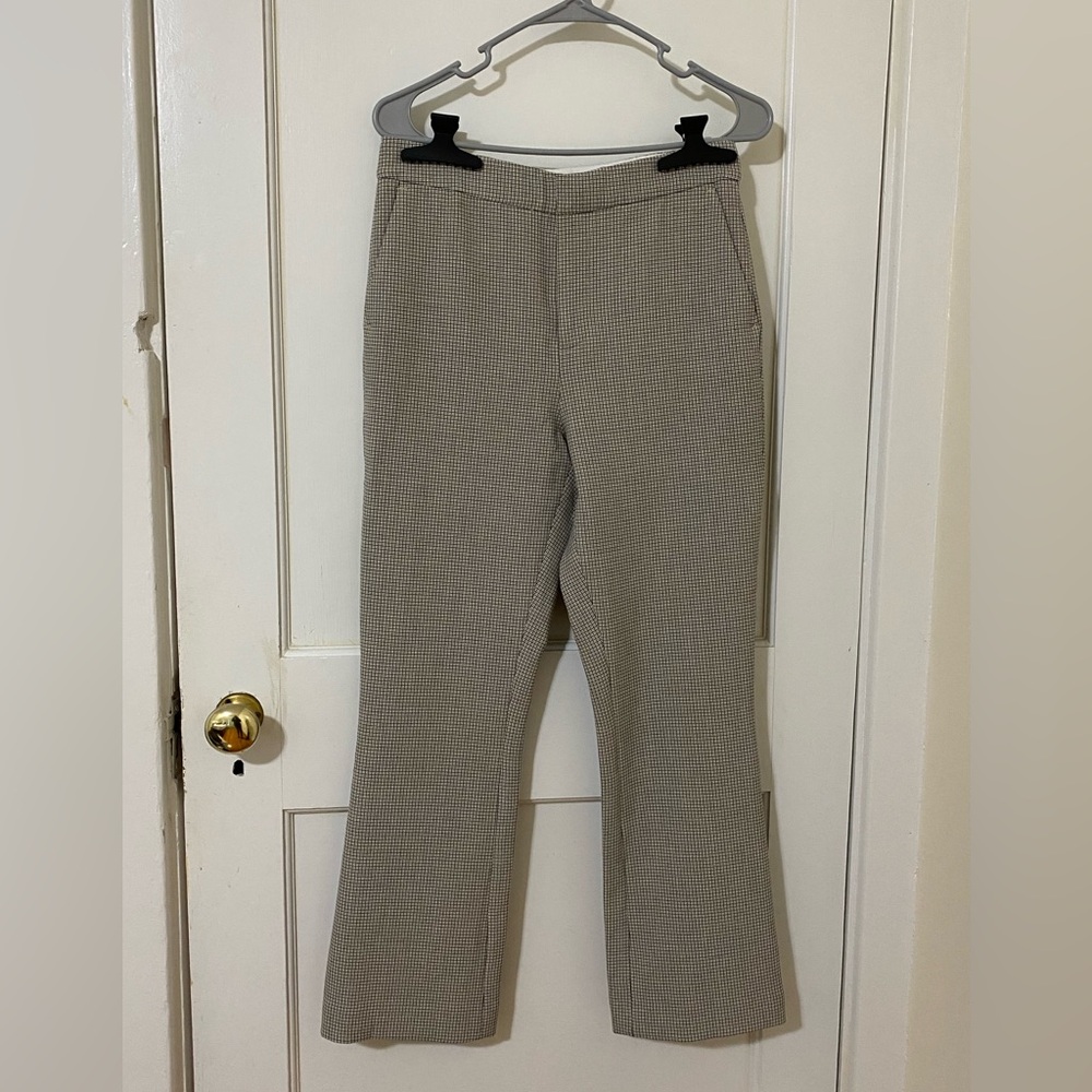 Joie women’s size 6 yellow/blue check pattern design pants